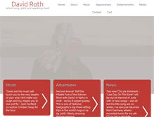 Tablet Screenshot of davidrothmusic.com